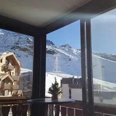 Le Serac W6 Avec Veranda En Angle Vue Panoramique Gerer Par Particulier Sur Place * Val Thorens