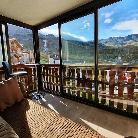 Le Serac W6 Avec Veranda En Angle Vue Panoramique Gerer Par Particulier Sur Place * Val Thorens
